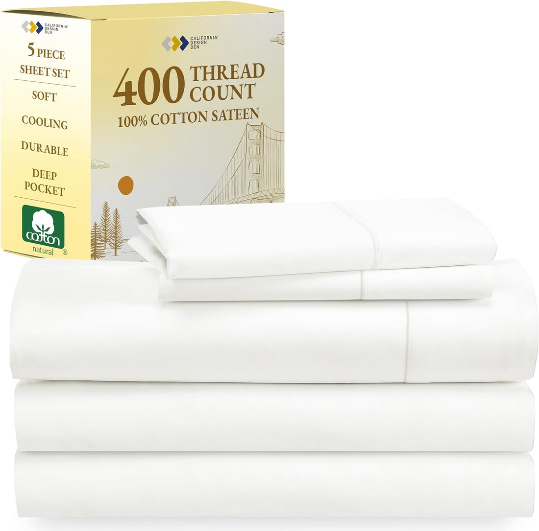 California Design Den Queen Sheets – 400 TC