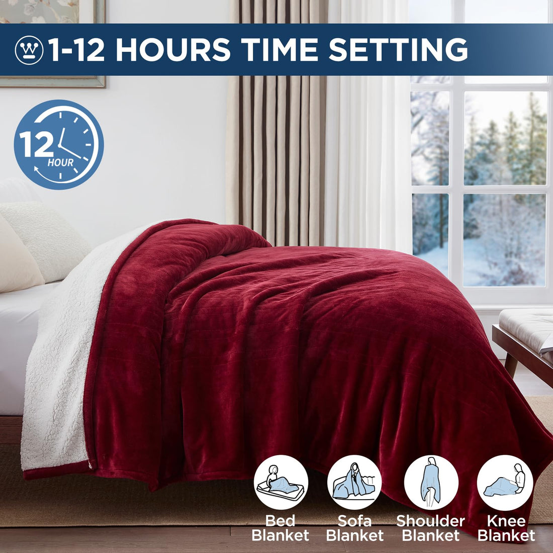 Westinghouse King Electric Blanket – Charcoal