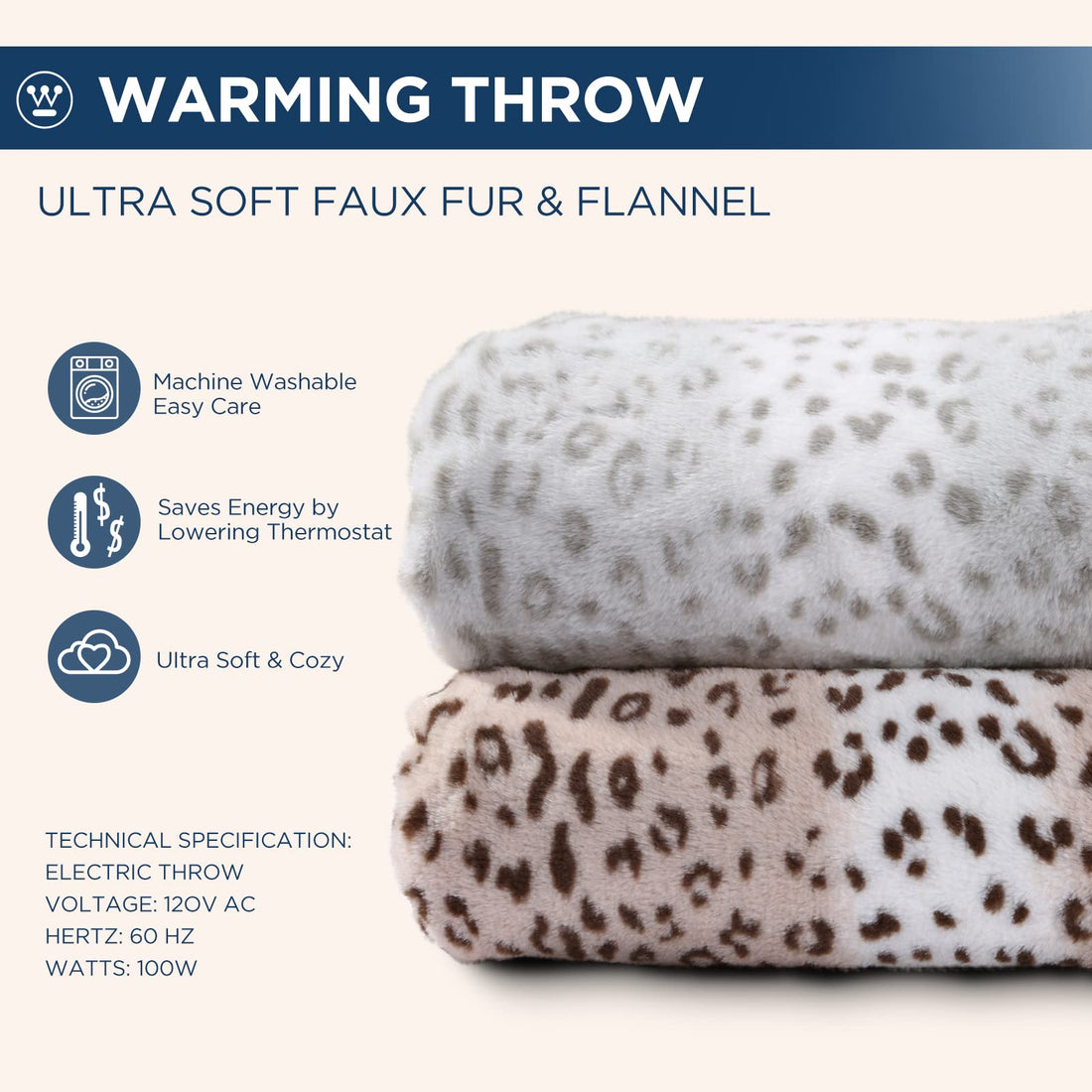 Westinghouse King Electric Blanket – Charcoal