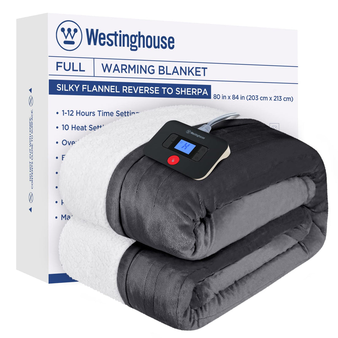 Westinghouse King Electric Blanket – Charcoal