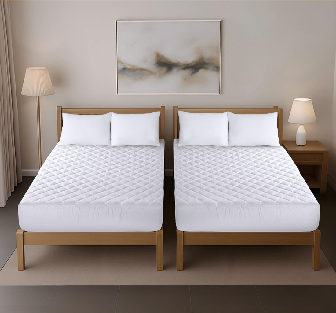 Utopia Quilted Mattress Pad – Queen, White