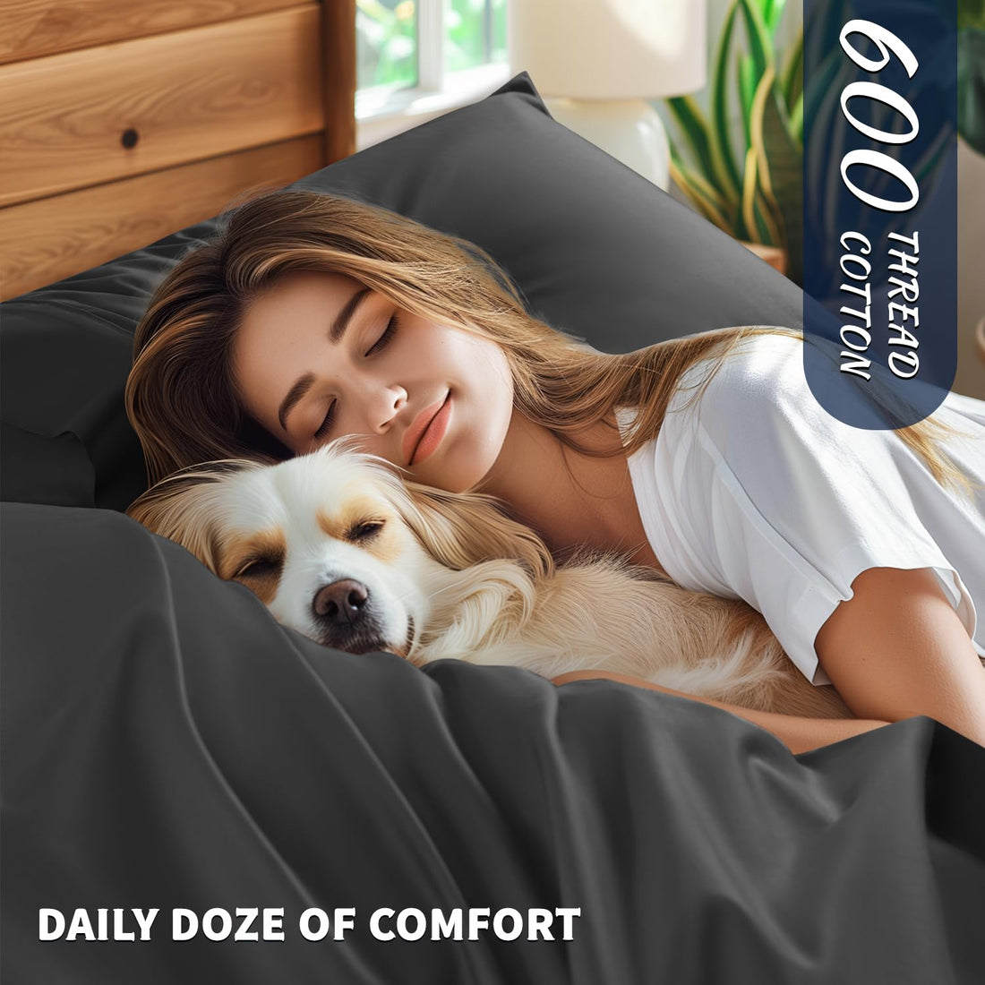 Shilucheng Egyptian Cotton Sheets – Queen