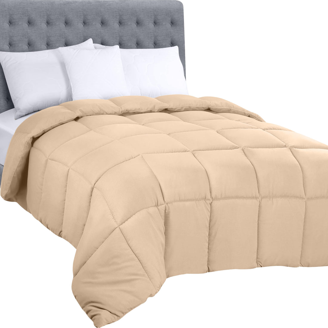Utopia Queen Comforter – White Down Alternative