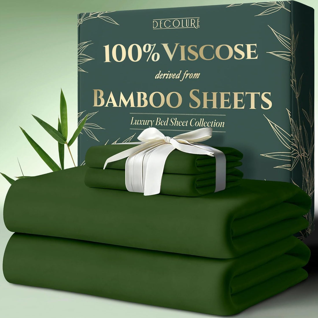 DECOLURE Bamboo Sheet Set – King, Cooling Taupe