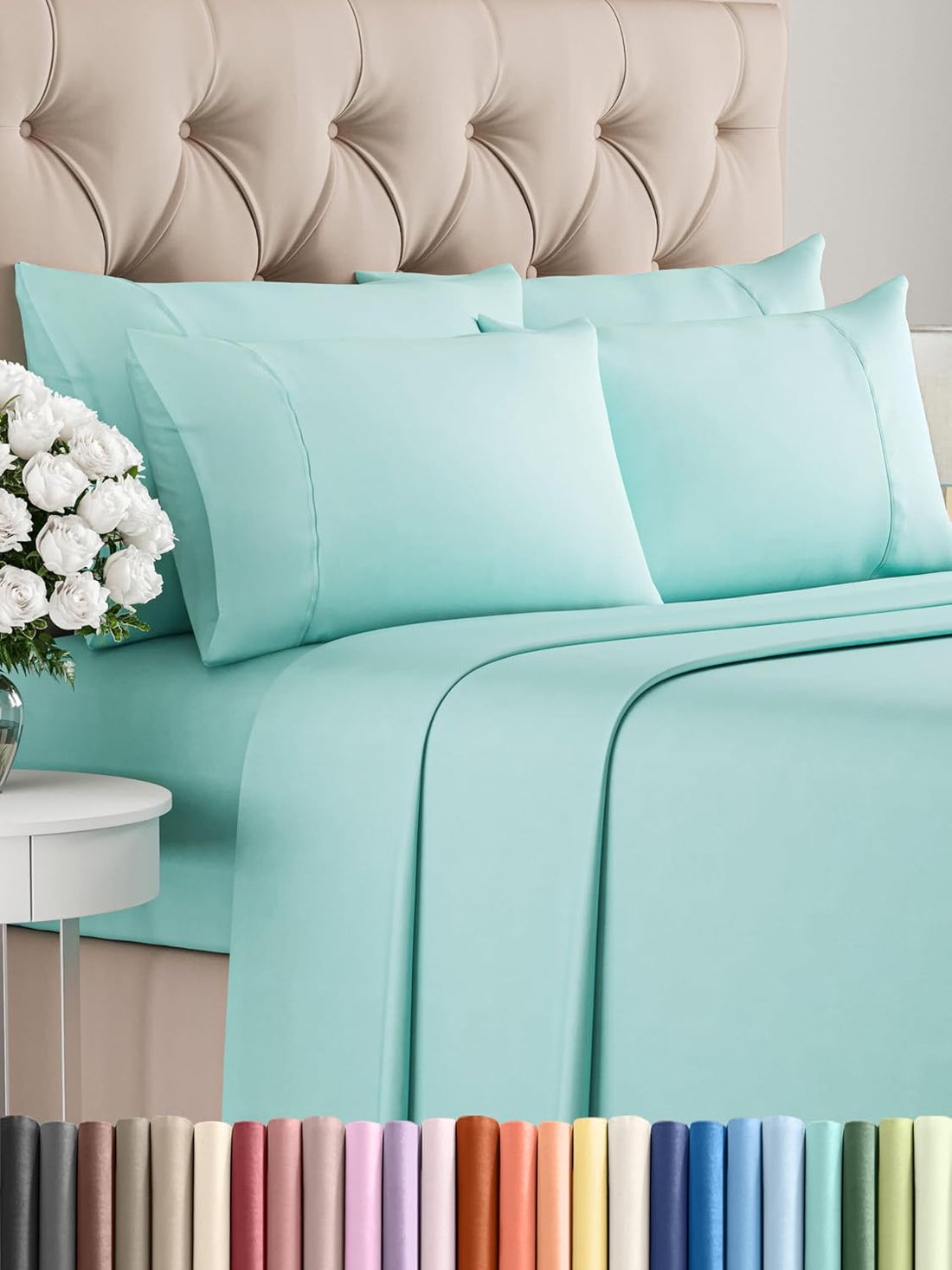 Queen 6PC Ultra Soft Sheet Set – White