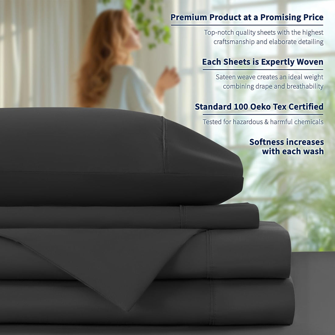 Shilucheng Egyptian Cotton Sheets – Queen