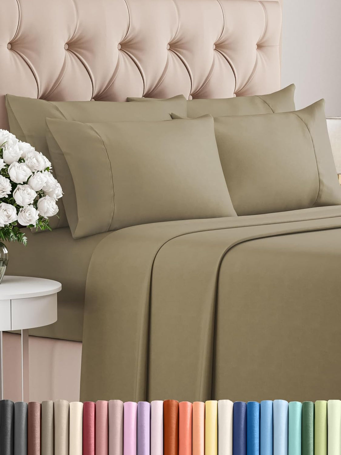 Queen 6PC Ultra Soft Sheet Set – White