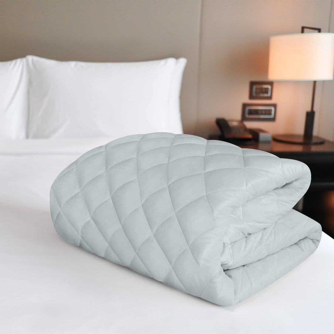 Utopia Quilted Mattress Pad – Queen, White