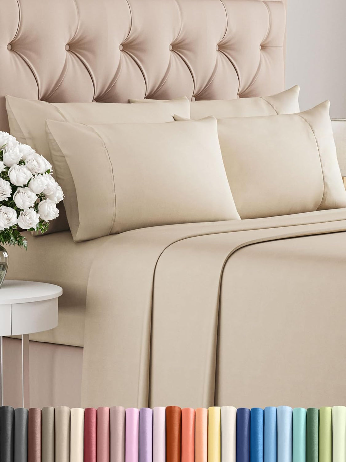 Queen 6PC Ultra Soft Sheet Set – White