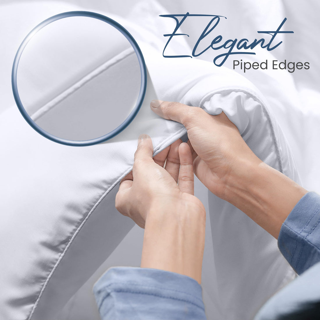 Utopia Queen Comforter – White Down Alternative