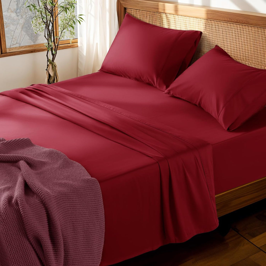 LBRO2M Egyptian Cotton Sheet Set – Queen, White