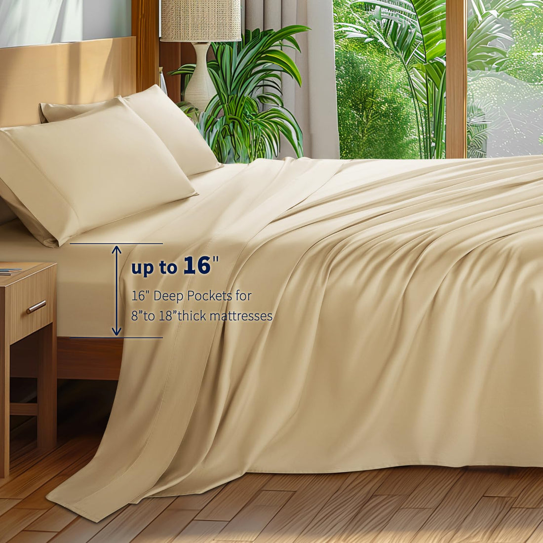 Shilucheng Egyptian Cotton Sheets – Queen