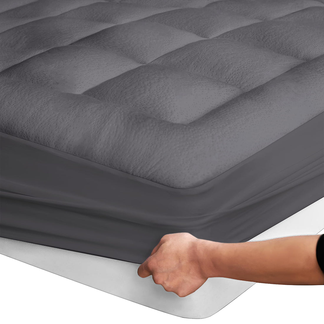 Ultra Soft Bamboo Mattress Topper – Queen, Green