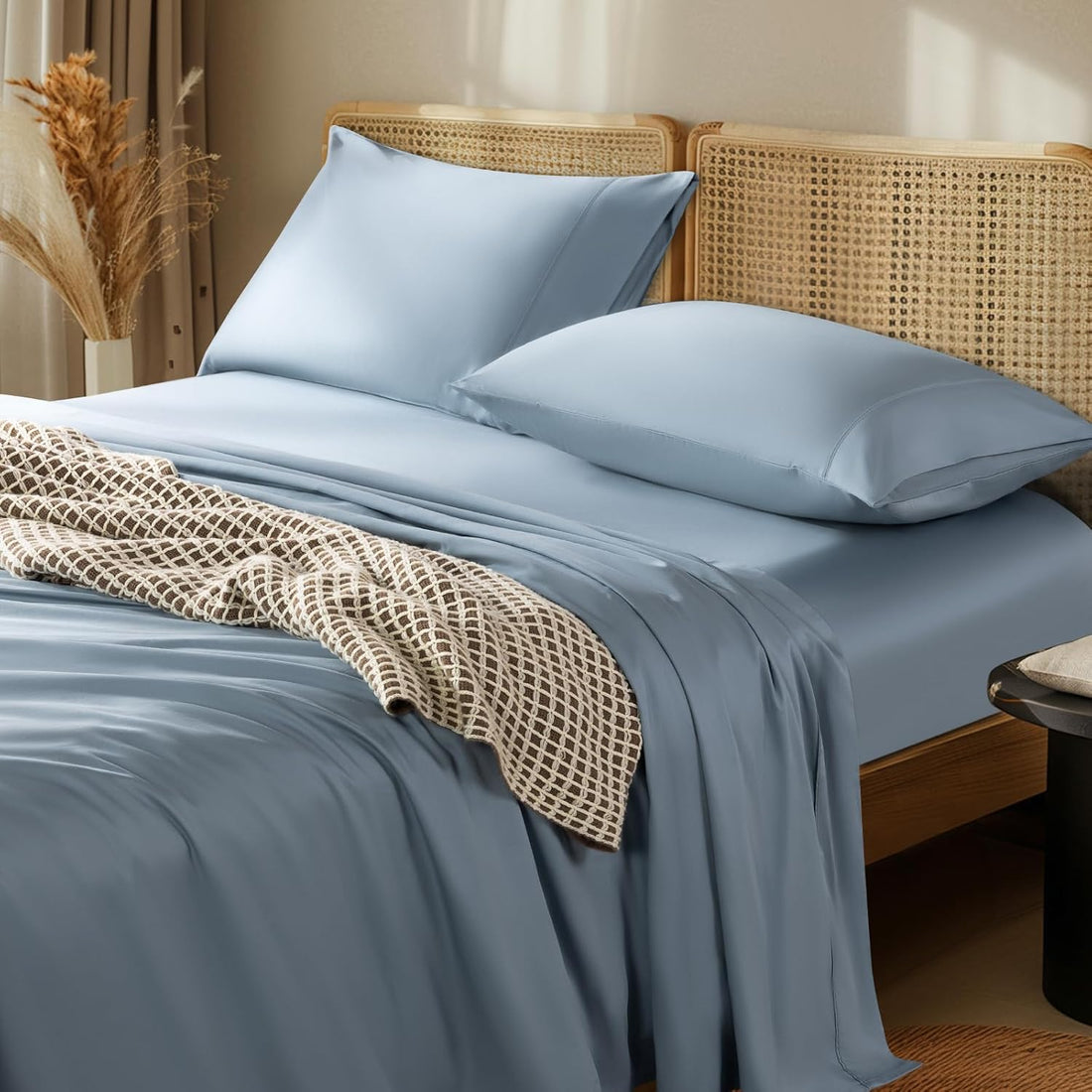 LBRO2M Egyptian Cotton Sheet Set – Queen, White