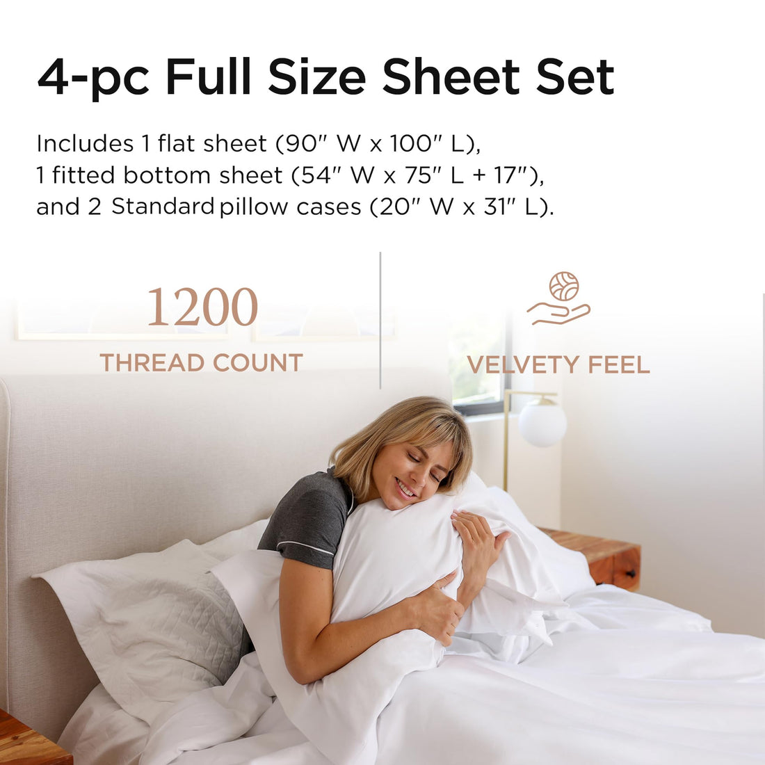 Threadmill Supima Cotton Sheet Set – Queen, White