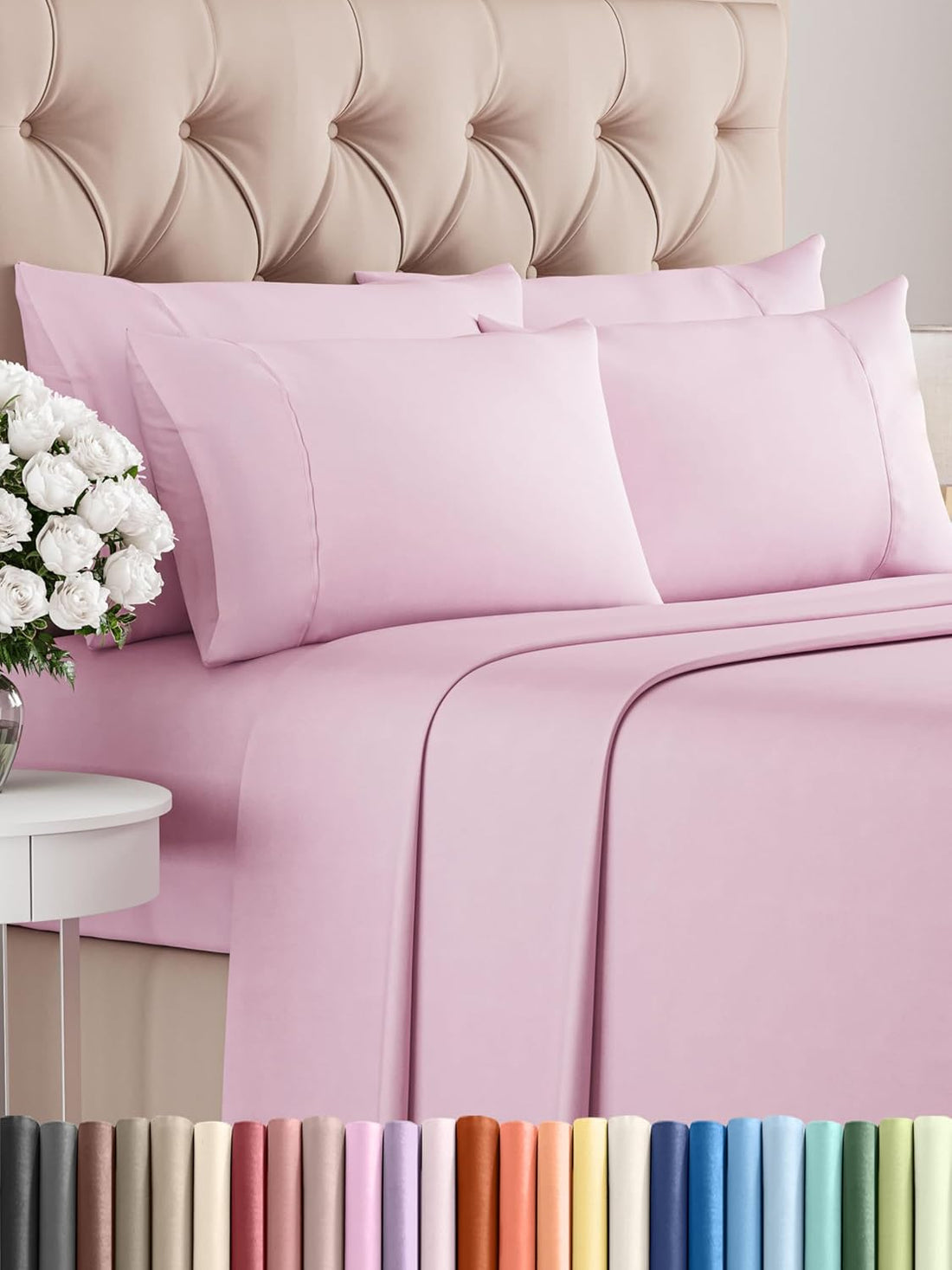 Queen 6PC Ultra Soft Sheet Set – White