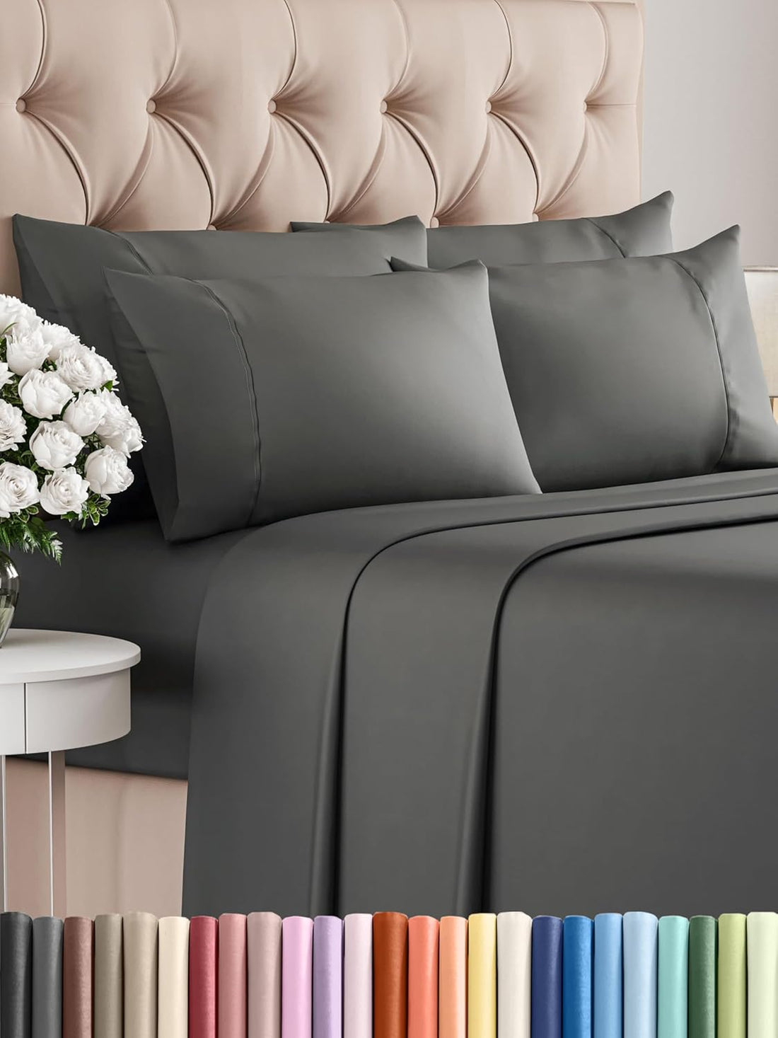Queen 6PC Ultra Soft Sheet Set – White