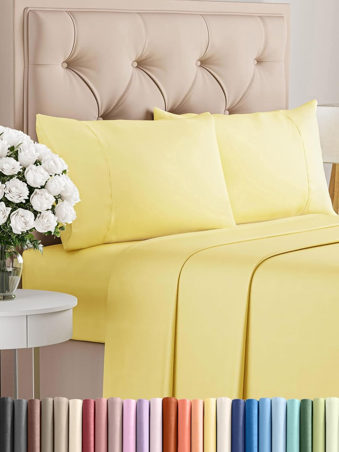 Queen 6PC Ultra Soft Sheet Set – White