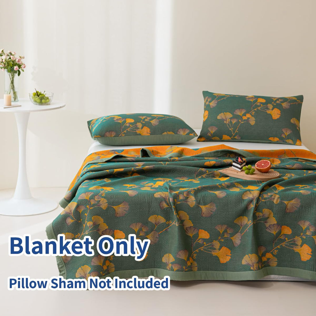 Cotton Jacquard Floral Quilt – King