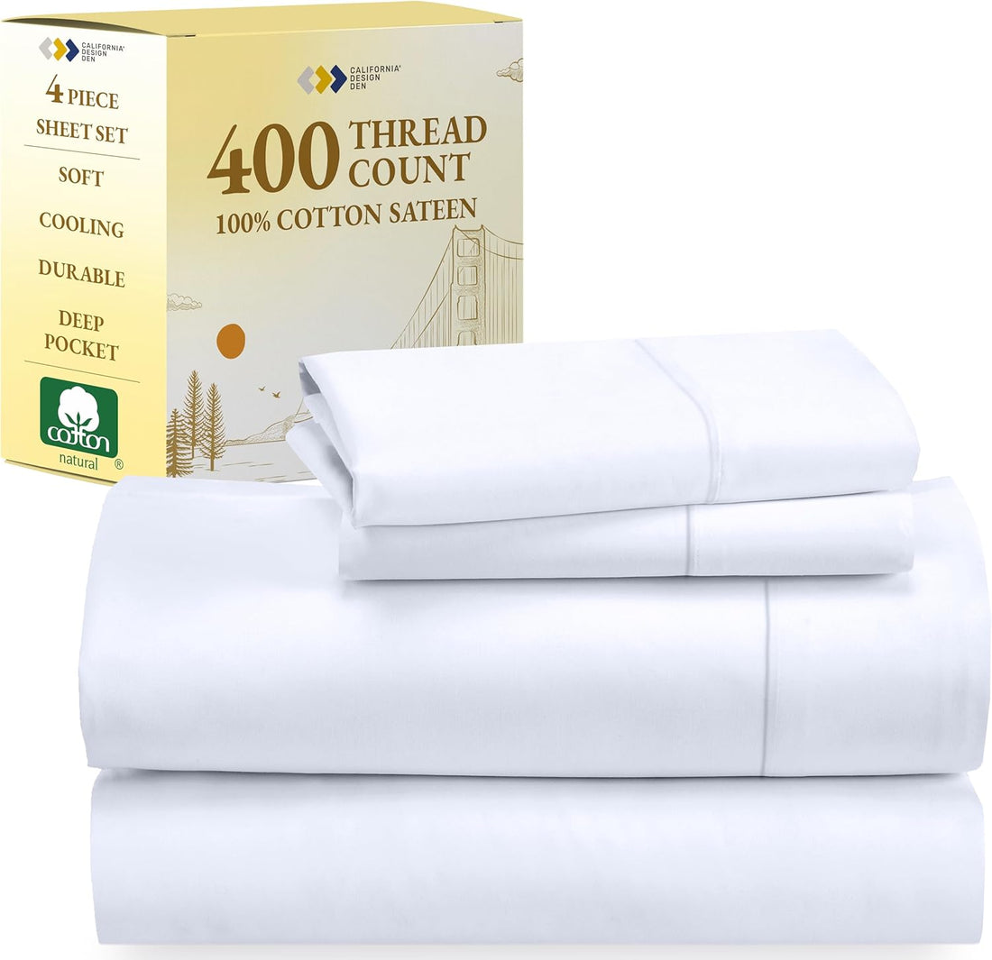 California Design Den Queen Sheets – 400 TC