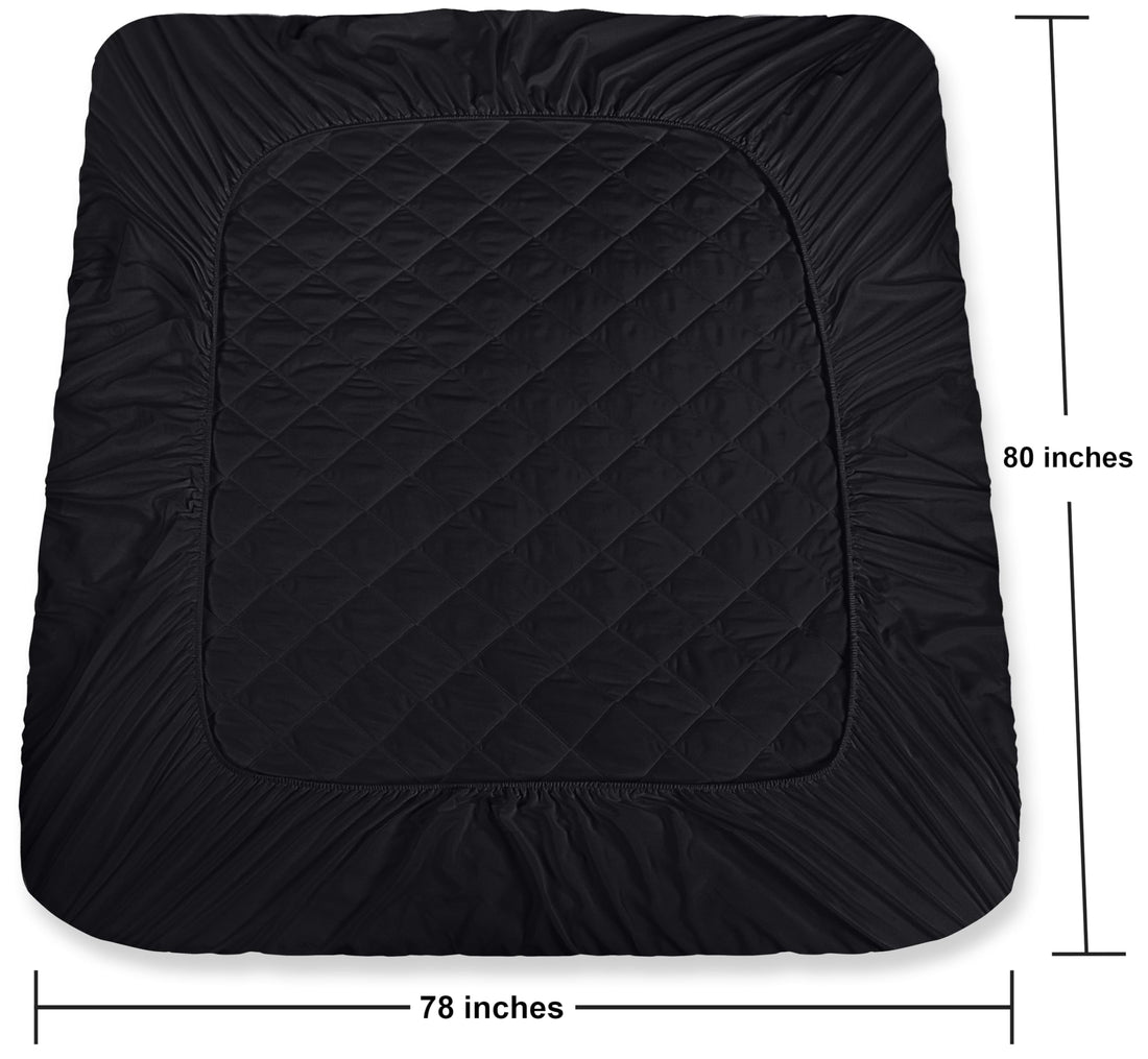Utopia Quilted Mattress Pad – Queen, White