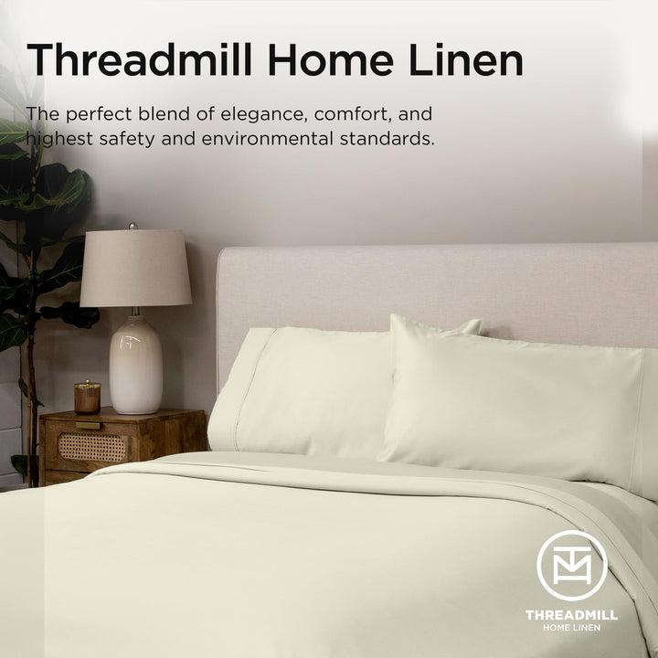 Threadmill Supima Cotton Sheet Set – King, White