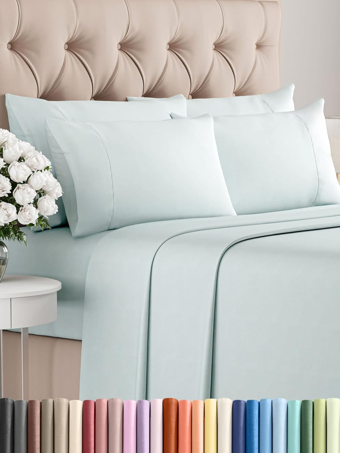 Queen 6PC Ultra Soft Sheet Set – White