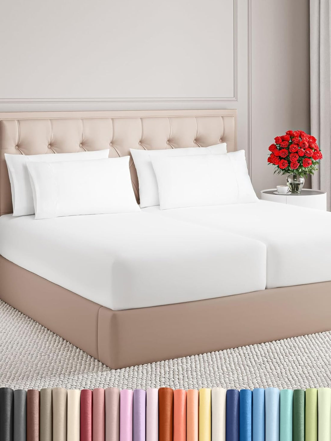 Queen 6PC Ultra Soft Sheet Set – White