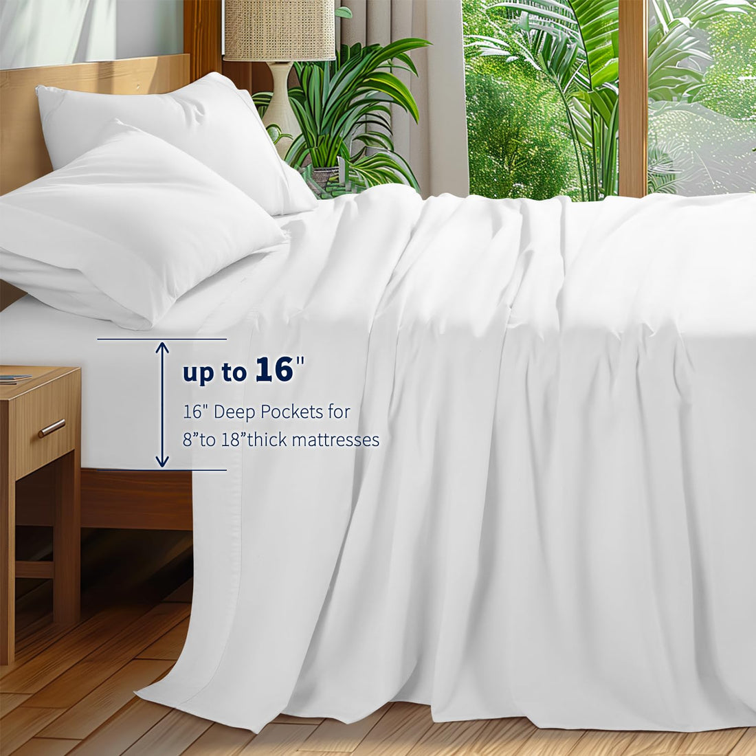 Shilucheng Egyptian Cotton Sheets – Queen