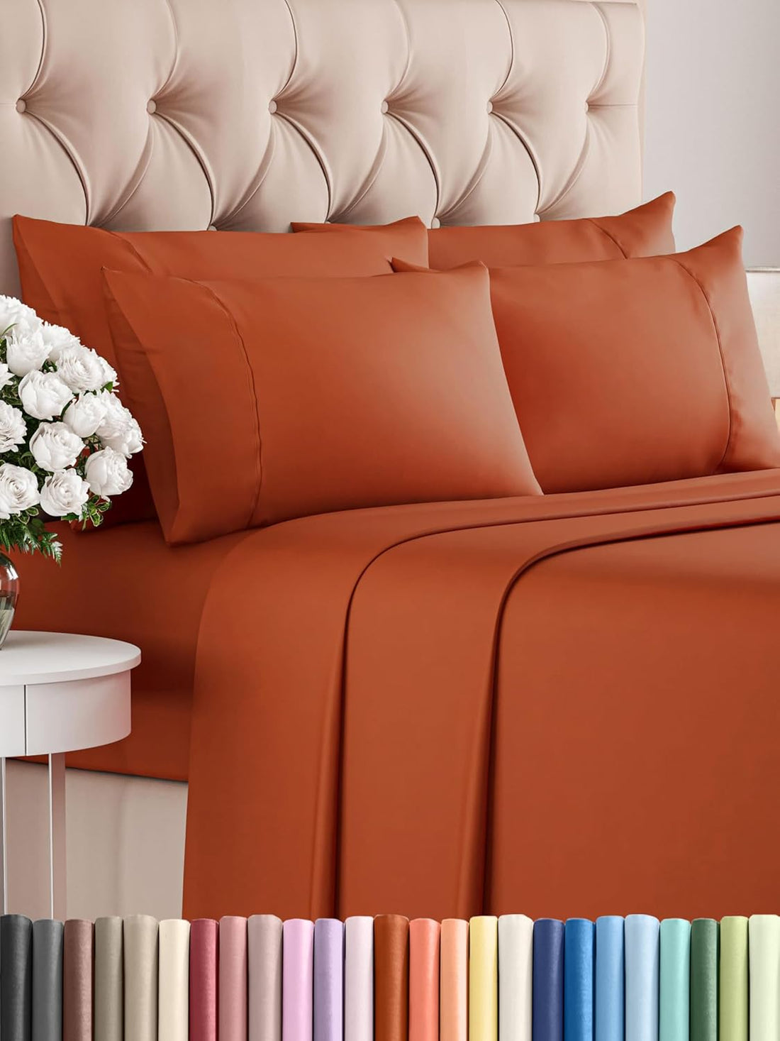 Queen 6PC Ultra Soft Sheet Set – White