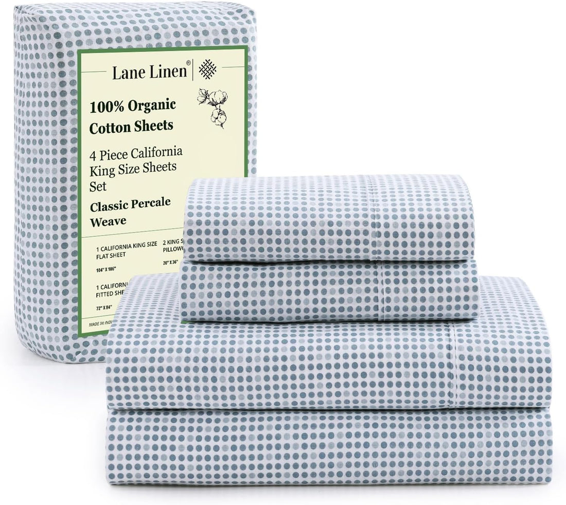 LANE LINEN Queen Organic Sheet Set – White