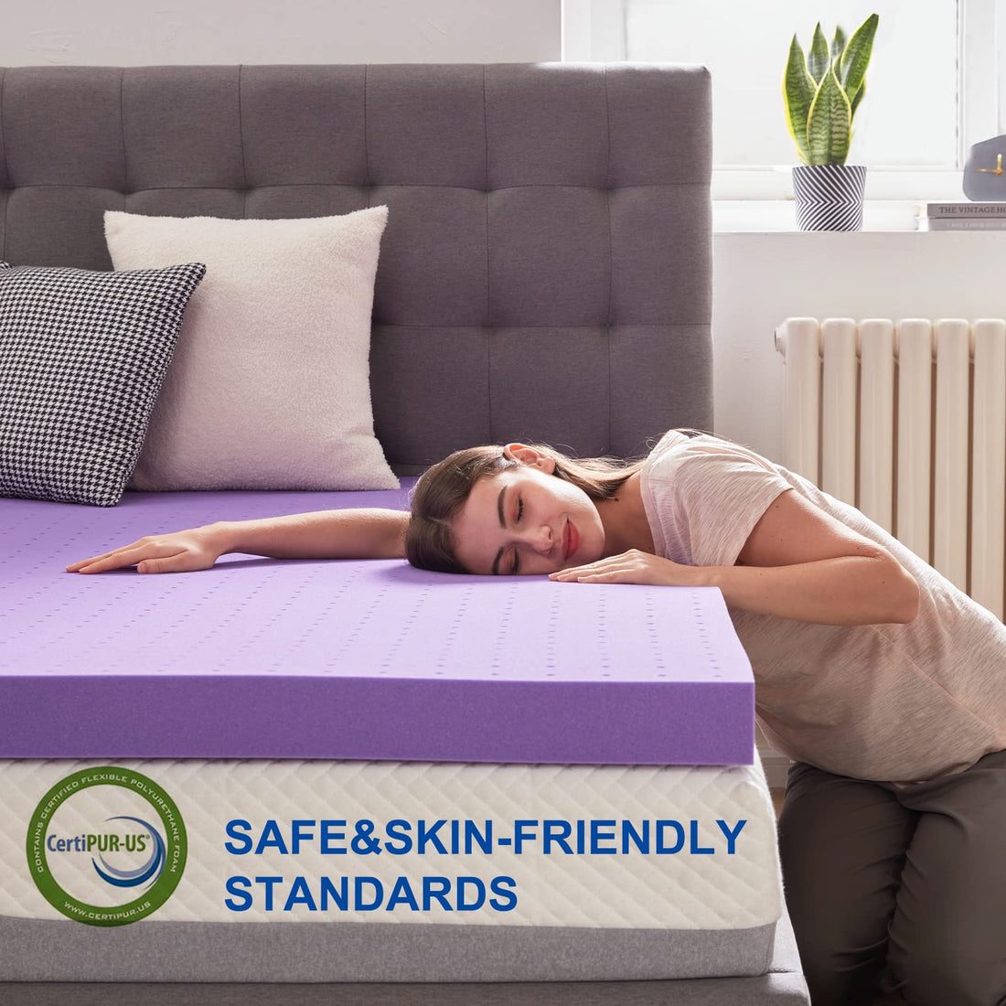 SINWEEK 2" Gel Memory Foam Topper – Twin