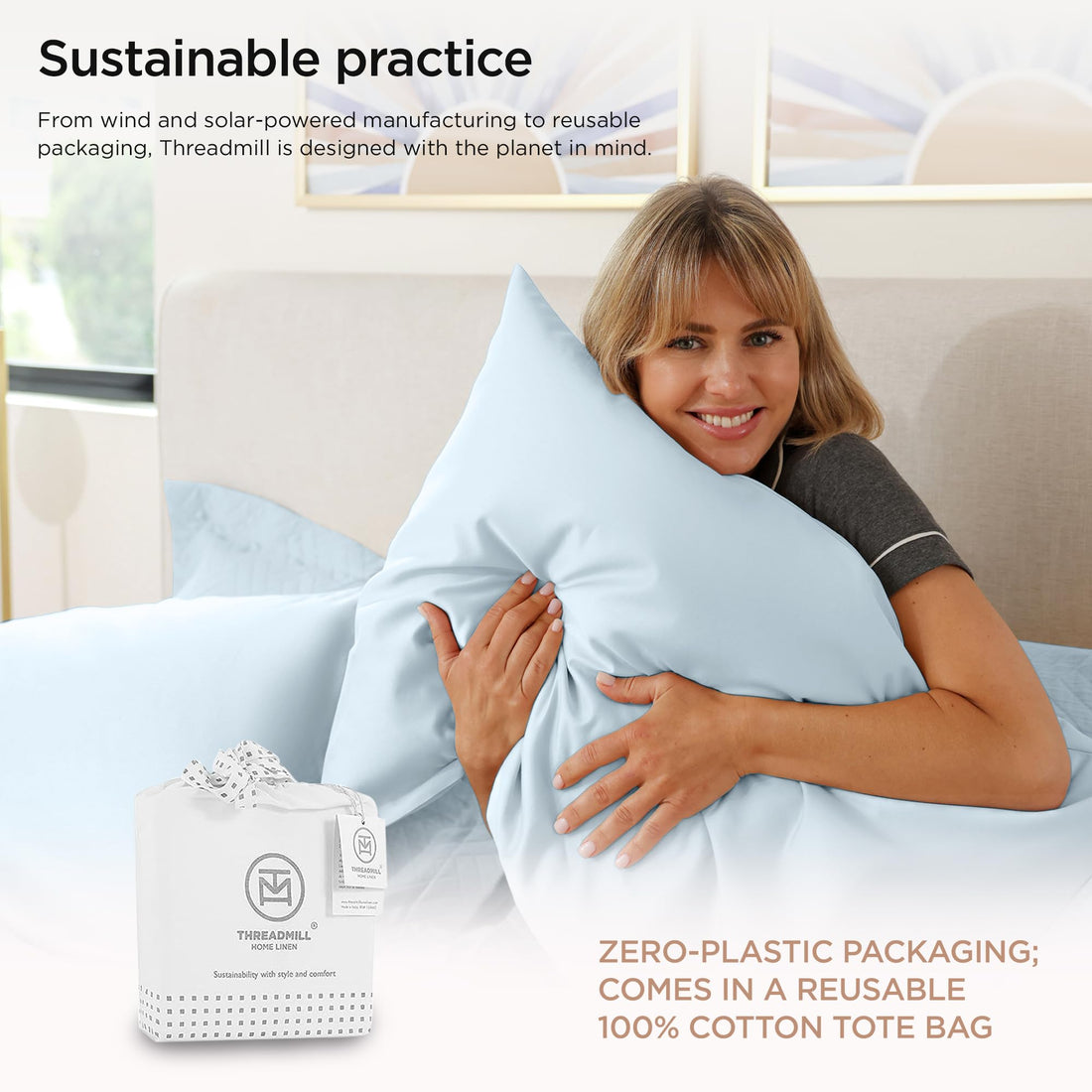 Threadmill Supima Cotton Sheet Set – Queen, White
