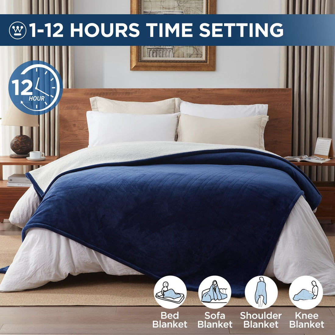 Westinghouse King Electric Blanket – Charcoal
