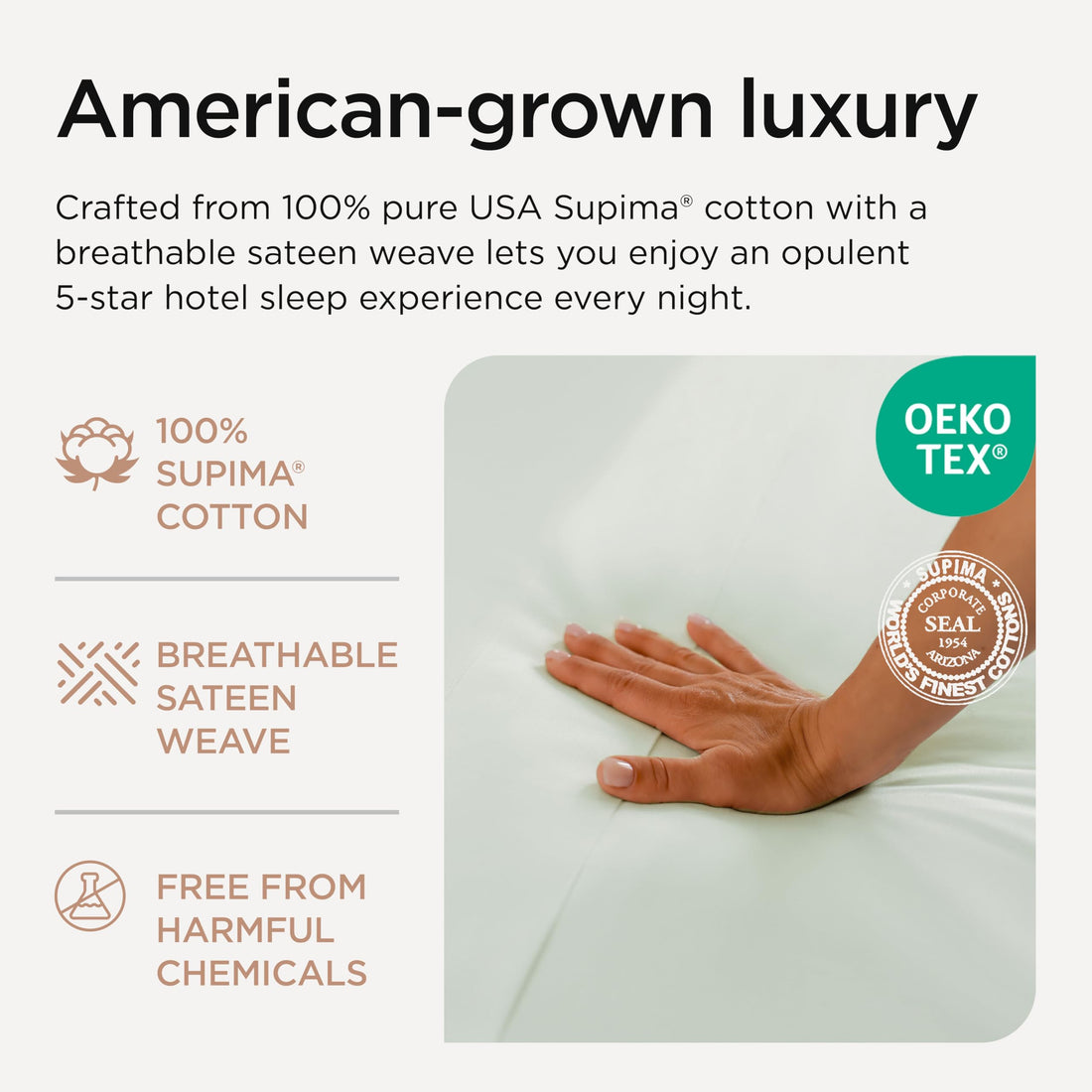 Threadmill Supima Cotton Sheet Set – King, White