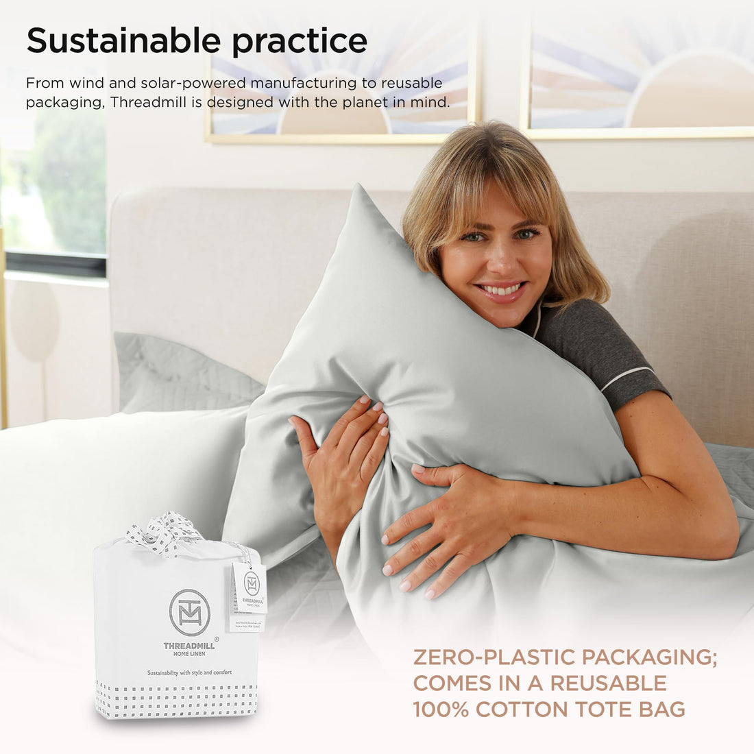 Threadmill Supima Cotton Sheet Set – Queen, White