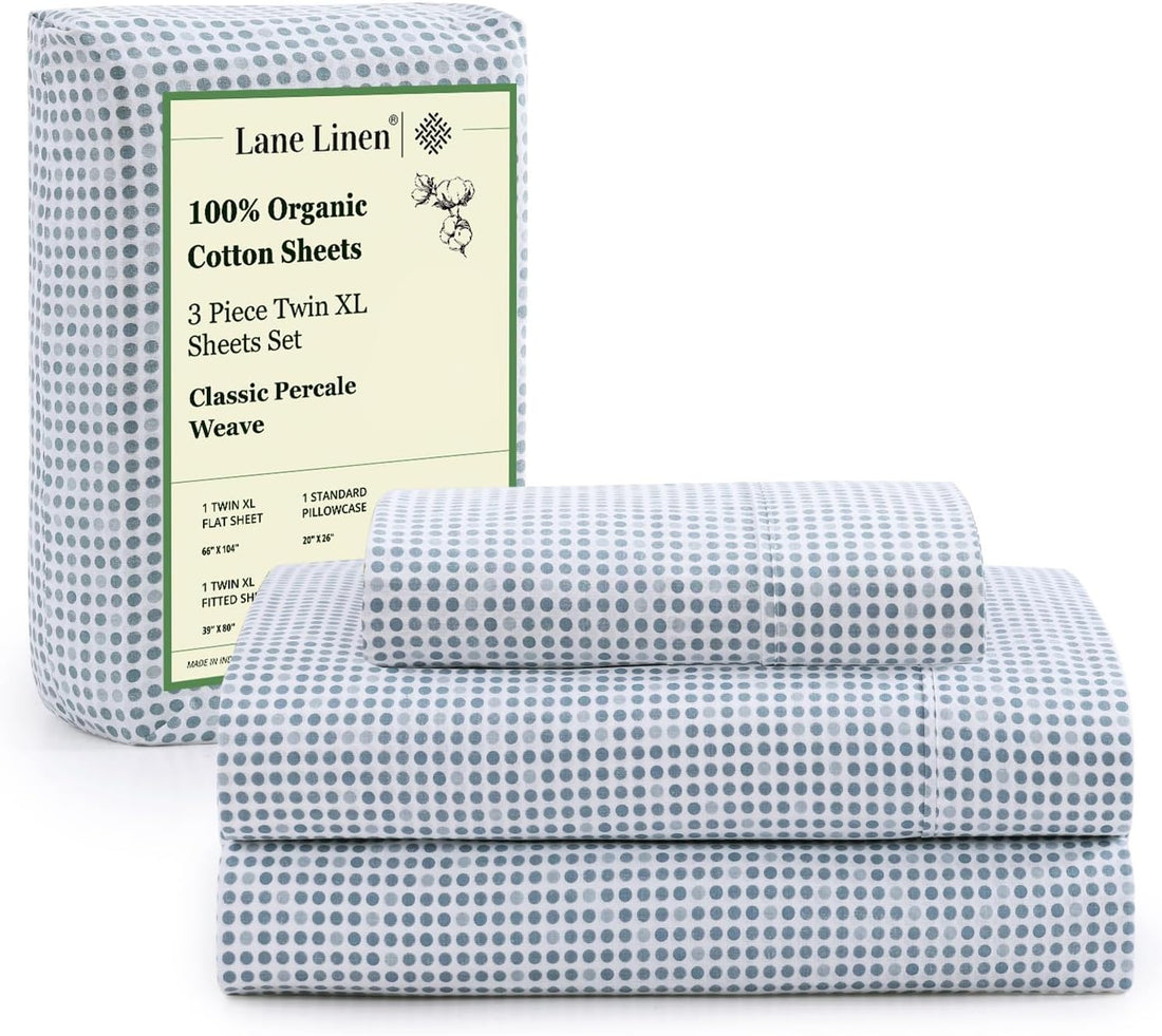 LANE LINEN Queen Organic Sheet Set – White