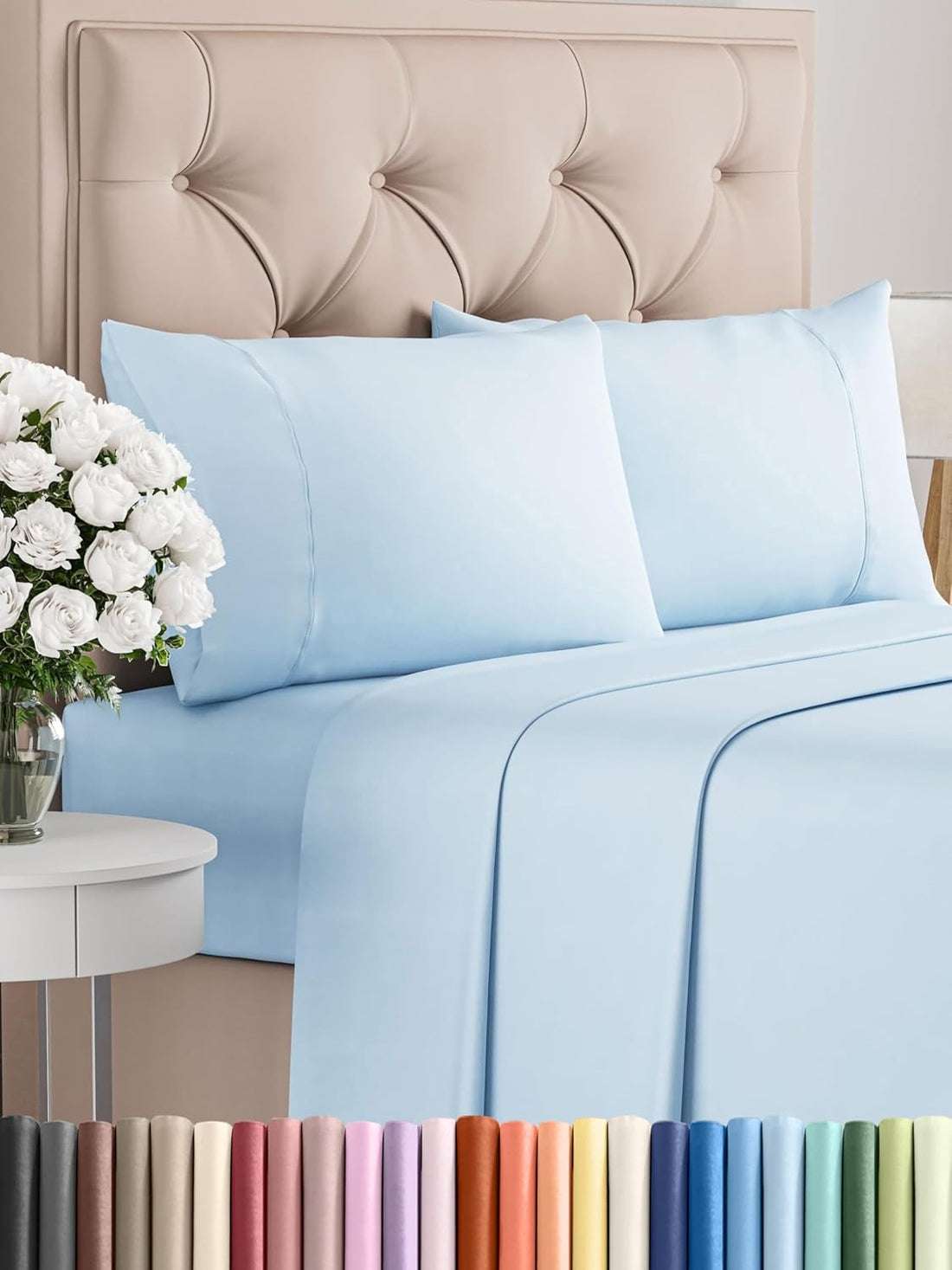 Queen 6PC Ultra Soft Sheet Set – White