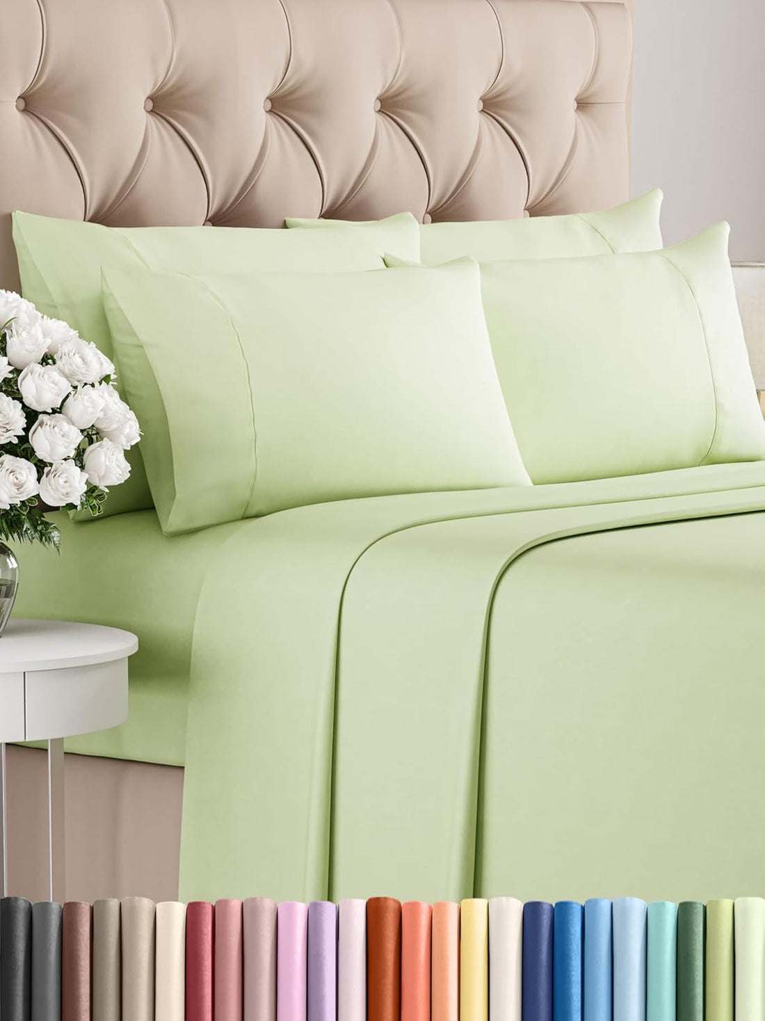 Queen 6PC Ultra Soft Sheet Set – White