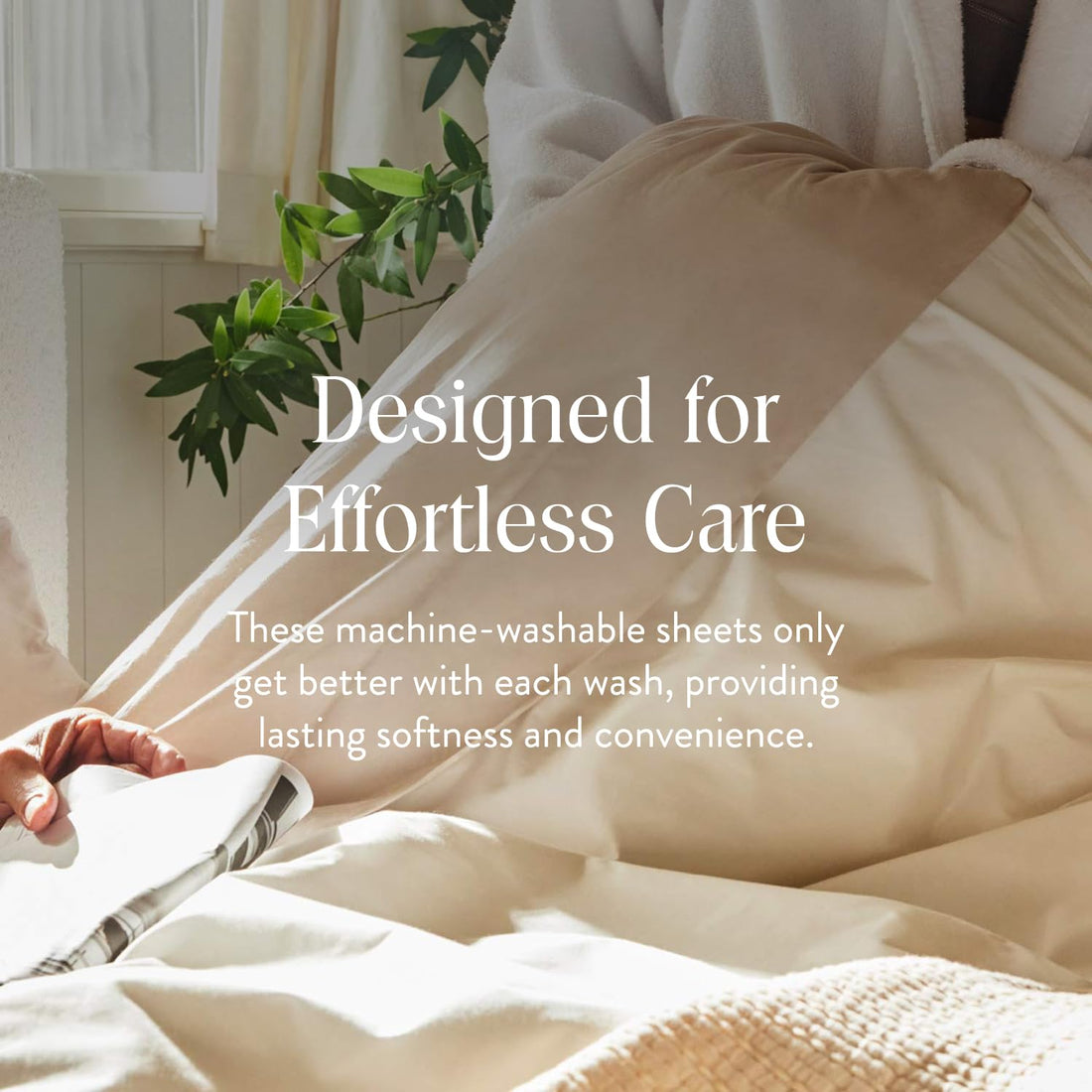 Brooklinen Sateen Sheet Set – Queen, Cream