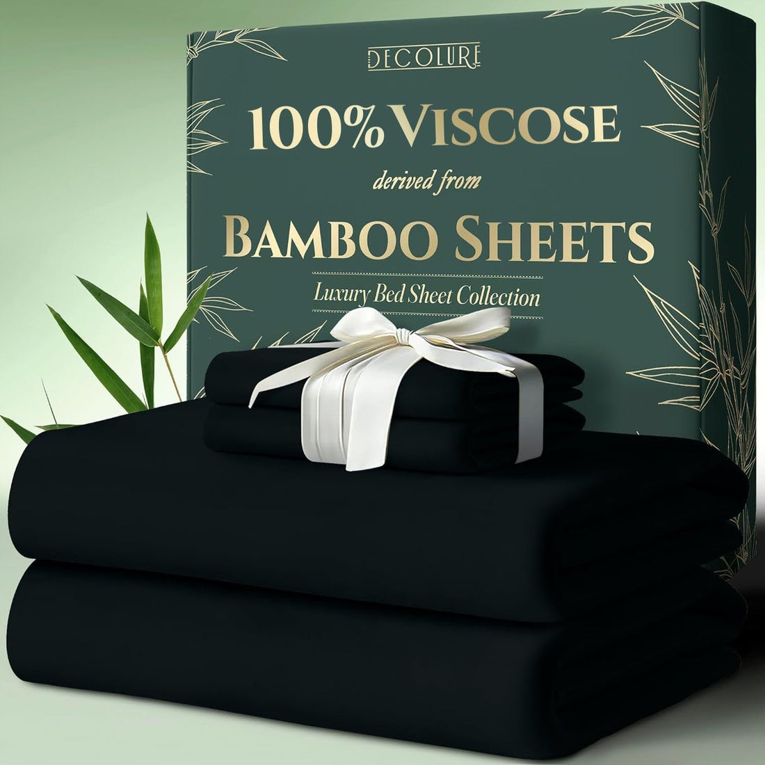 DECOLURE Bamboo Sheet Set – King, Cooling Taupe