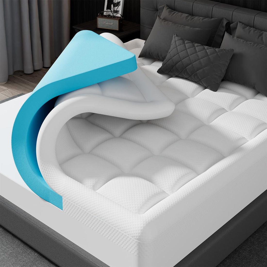 ELEMUSE 3" King Mattress Topper