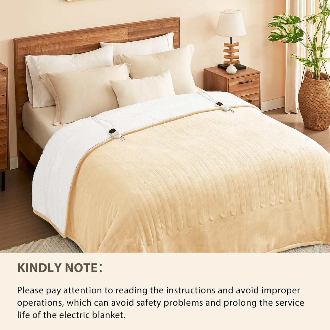 Homemate Twin Electric Blanket – Grey