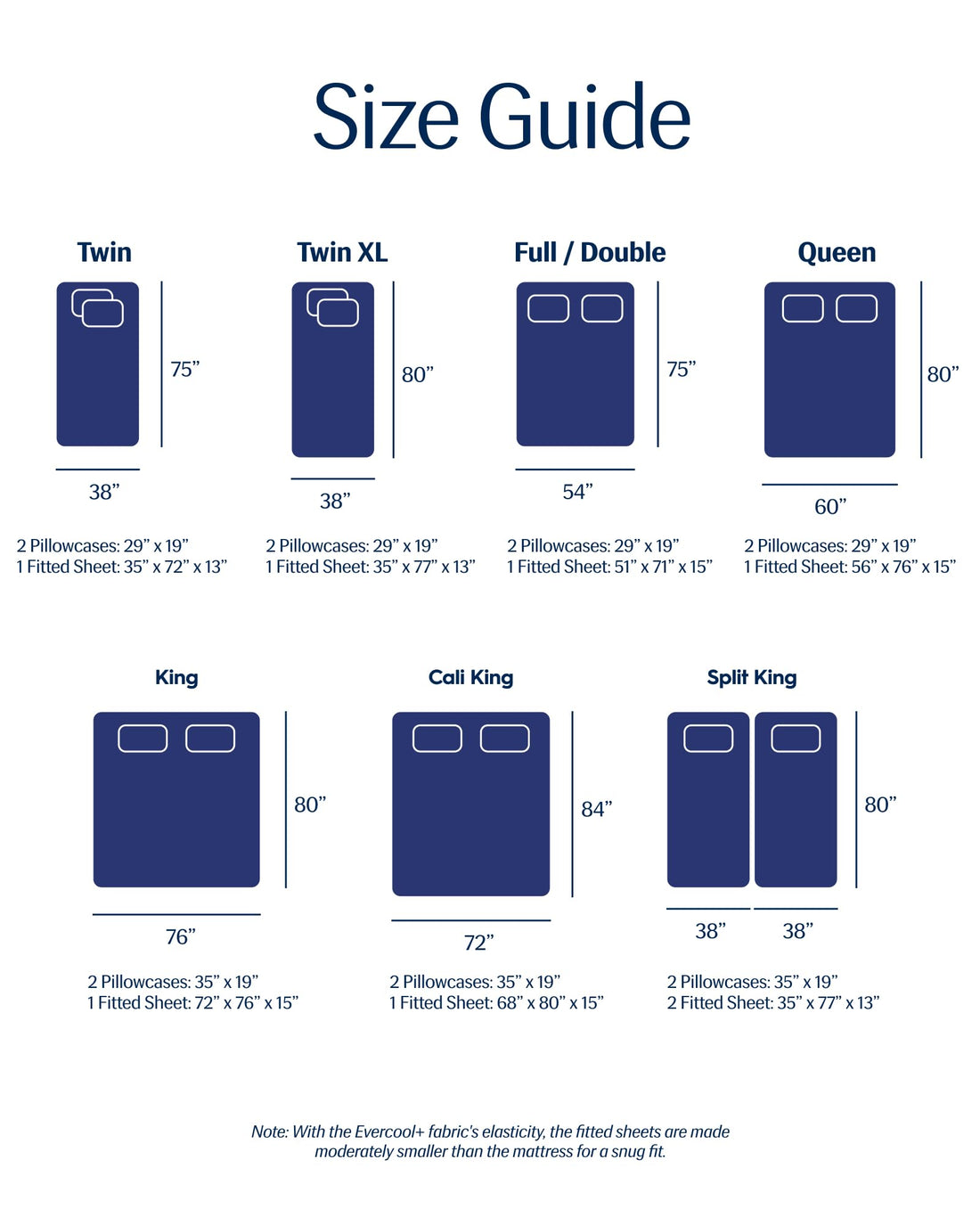 REST Evercool+ Starter Sheet Set – King, Blue