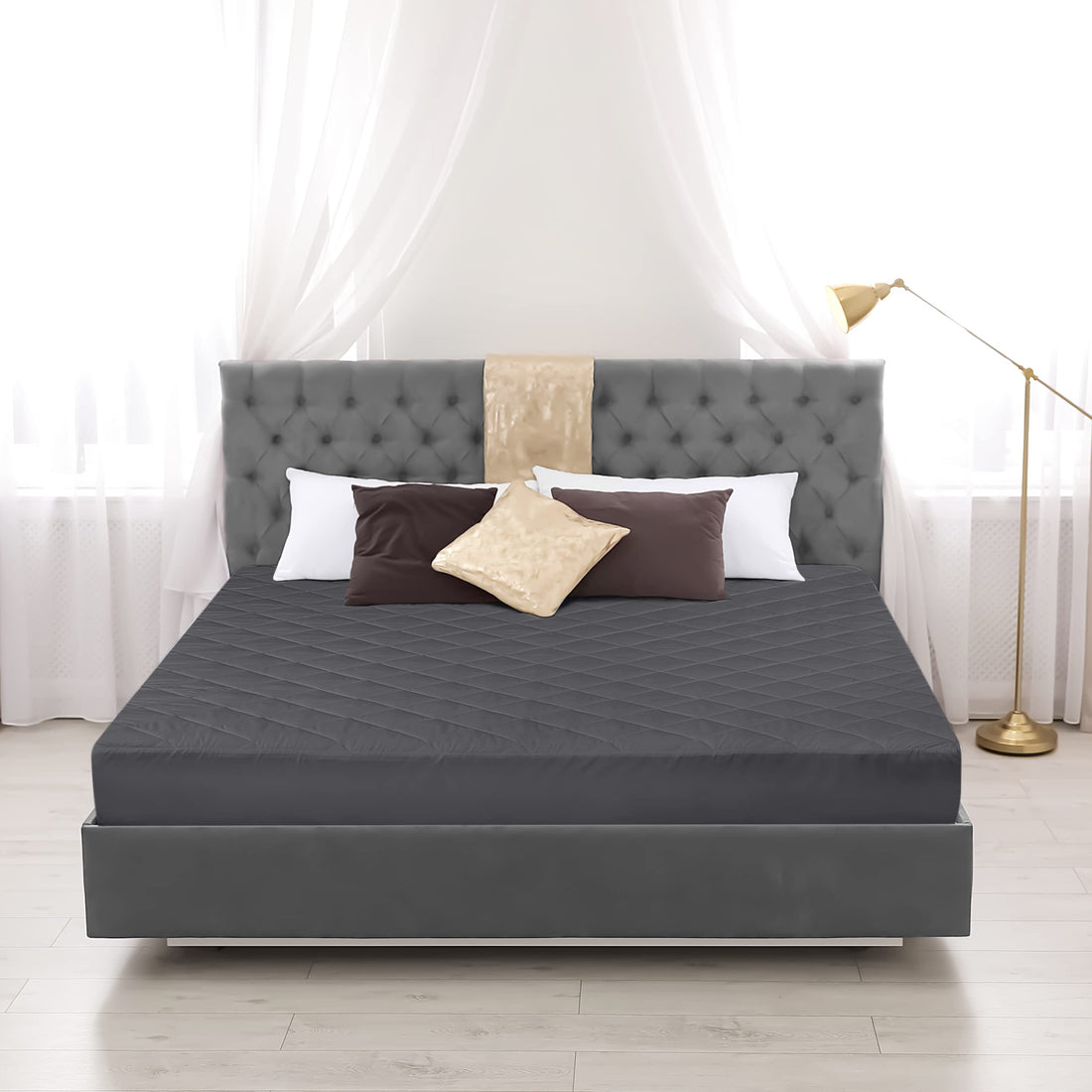 Utopia Quilted Mattress Pad – Queen, White