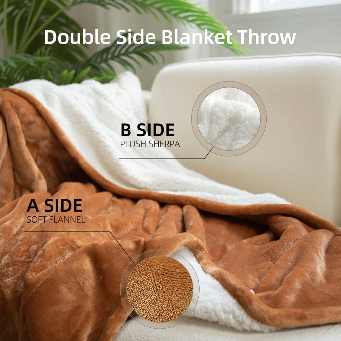 GOTCOZY Electric Heated Throw – Green, 50"x60"