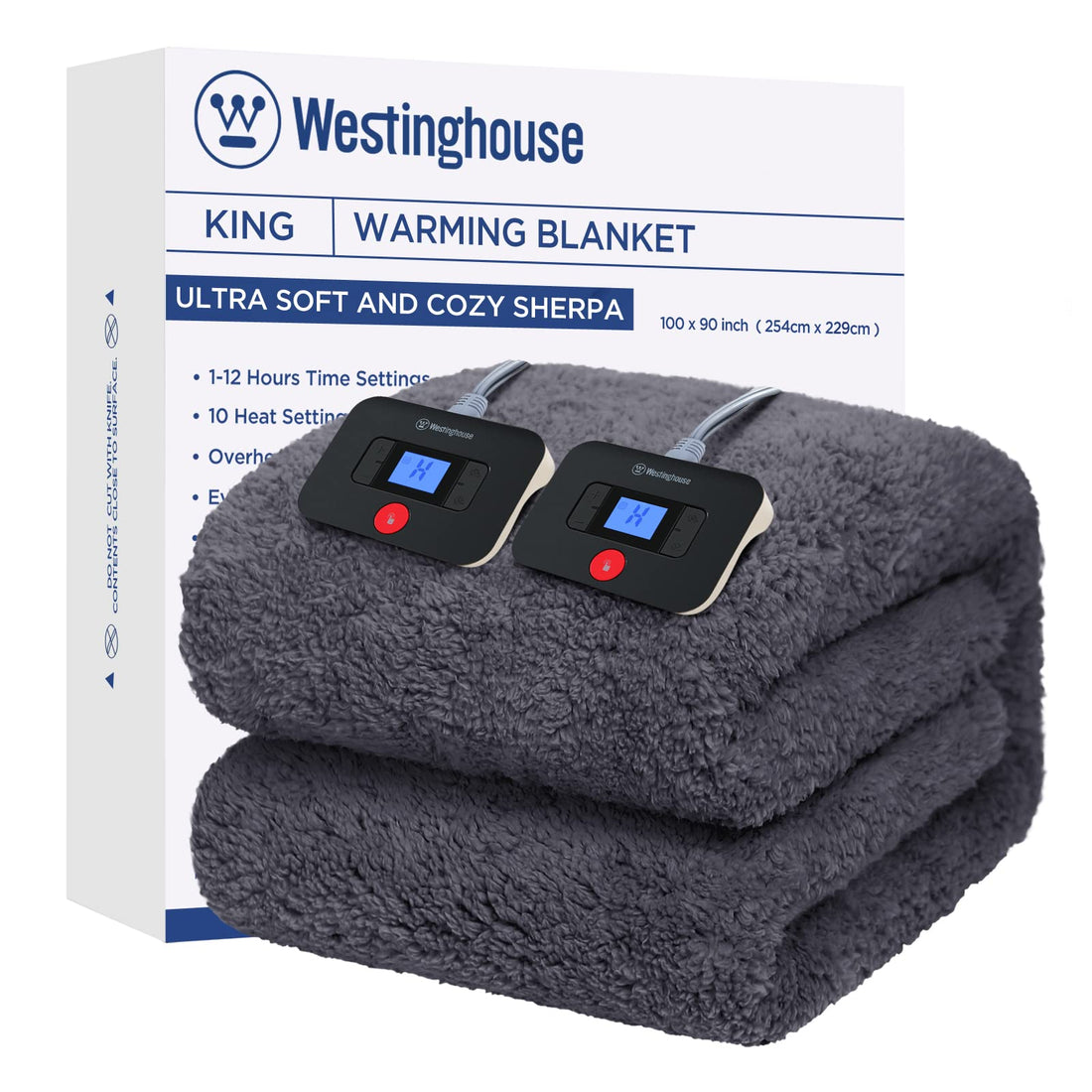 Westinghouse King Electric Blanket – Dark Grey