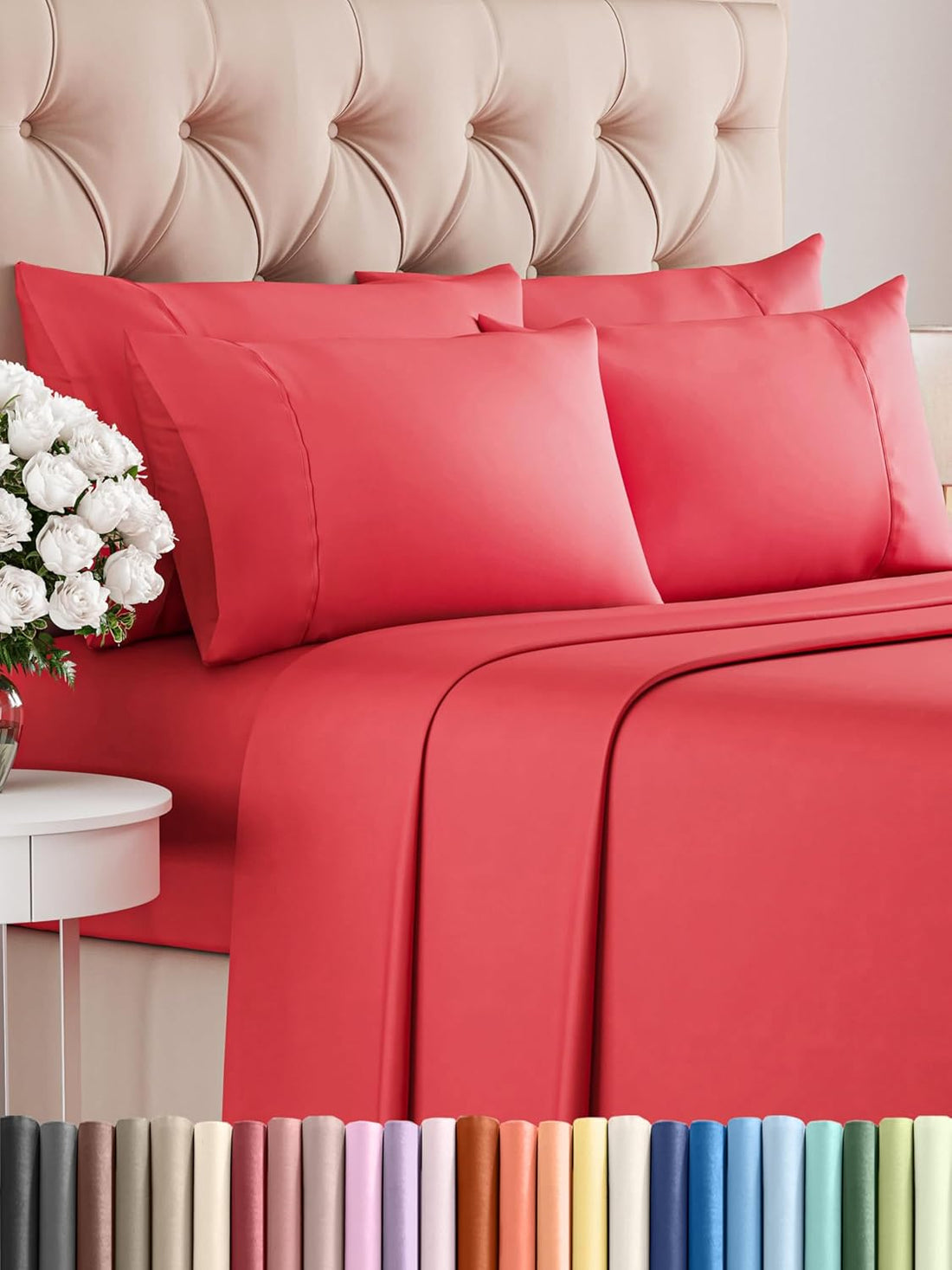 Queen 6PC Ultra Soft Sheet Set – White