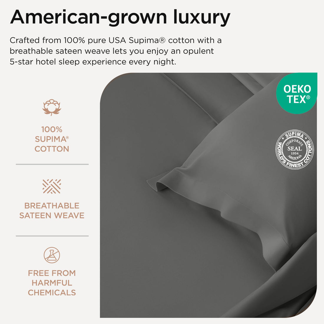 Threadmill Supima Cotton Sheet Set – Queen, White