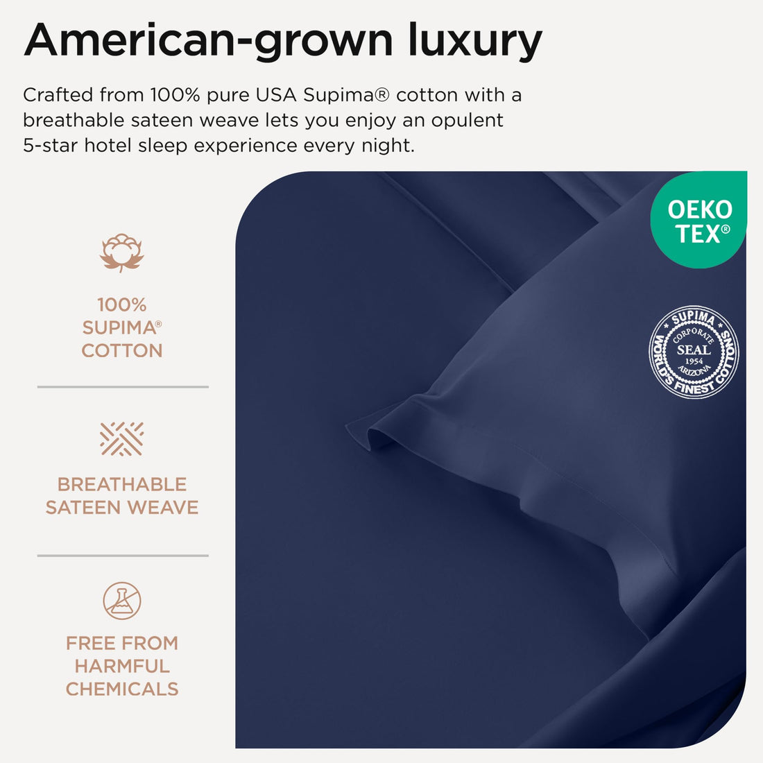 Threadmill Supima Cotton Sheet Set – Queen, White